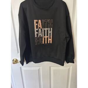 Black “Faith” sweatshirt